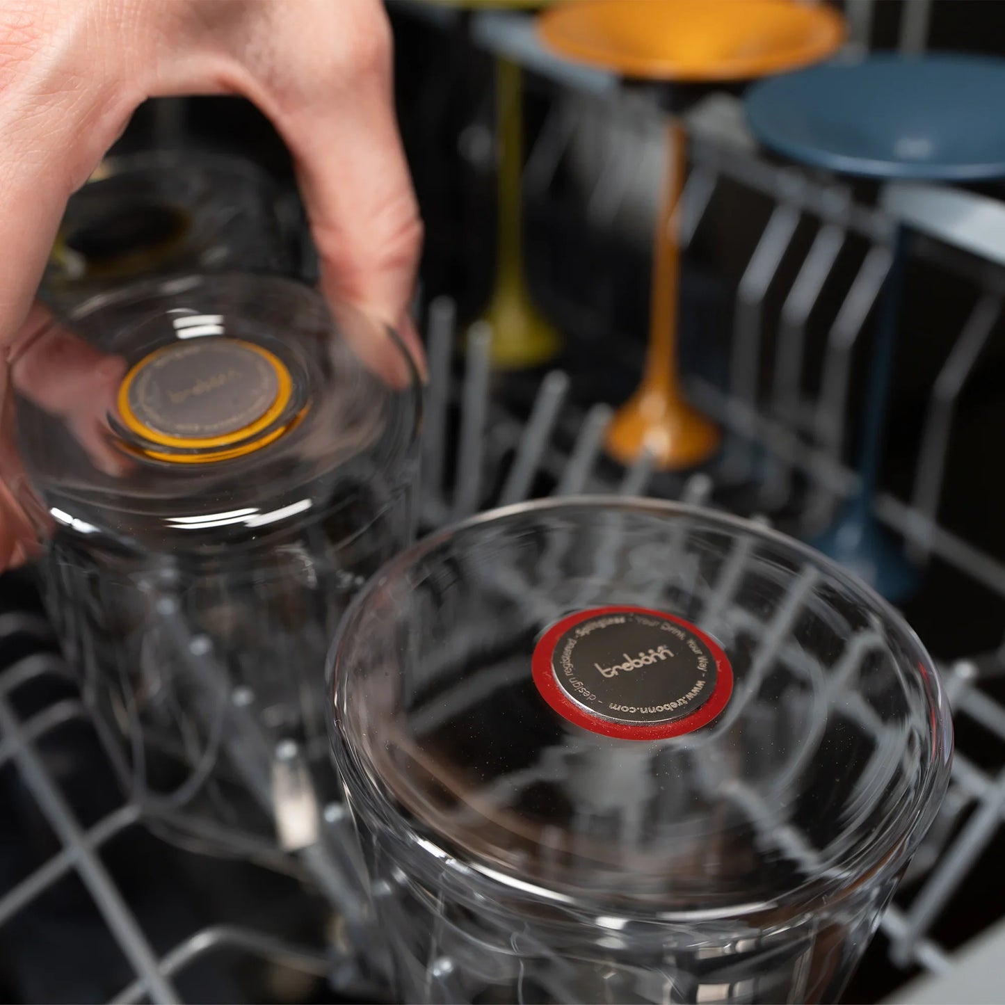 Split Glass 2 Set （Red Wine）/ Black