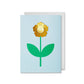 Metal Clip Greeting Card / Flower