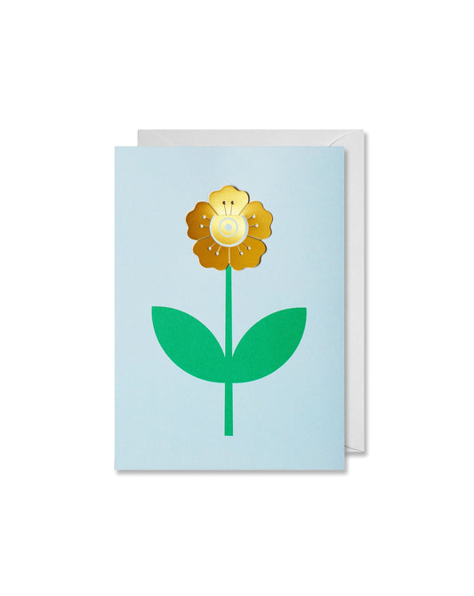 Metal Clip Greeting Card / Flower