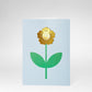 Metal Clip Greeting Card / Flower