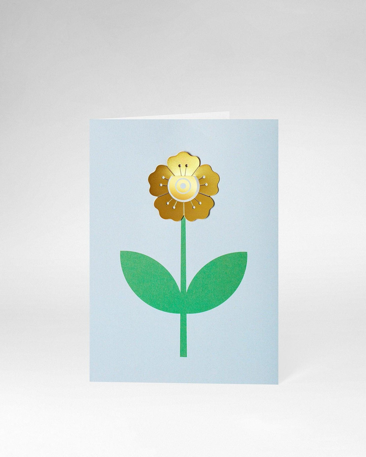 Metal Clip Greeting Card / Flower