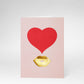 Metal Clip Greeting Card / Kiss